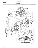 ICE MAKER Diagram and Parts List for FRS22XGCD2  Frigidaire Refrigerator