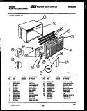 CABINET PARTS Diagram and Parts List for GAS228P2K1  Gibson Air Conditioner