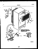 SYSTEM AND AUTOMATIC DEFROST PARTS Diagram and Parts List for RT173MLW1  Frigidaire Refrigerator