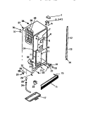 CABINET Diagram and Parts List for RS229GCW3  Frigidaire Refrigerator
