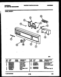 CONSOLE AND CONTROL PARTS Diagram and Parts List for DB400PW1  Frigidaire Dishwasher
