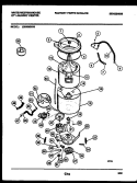 TUB DETAIL Diagram and Parts List for LE600MXD3  Frigidaire Washer Dryer Combo