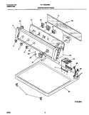 CONTROLS / TOP PANEL Diagram and Parts List for 41749022890  Frigidaire Dryer
