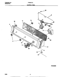 CONTROL PANEL Diagram and Parts List for FWX6970EW0  Frigidaire Washer
