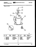 COMPRESSOR PARTS Diagram and Parts List for FAL119P1A1  Frigidaire Air Conditioner