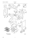 BODY Diagram and Parts List for FGFL79GCA  Frigidaire Range