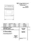 COVER Diagram and Parts List for FEFL77ABH  Frigidaire Range