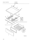 TOP / DRAWER Diagram and Parts List for WEF360ESD  Westinghouse Range