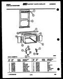 CABINET AND INSTALLATION PARTS Diagram and Parts List for AK28E6RVA  Gibson Air Conditioner