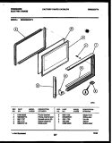 UPPER OVEN DOOR PARTS Diagram and Parts List for REG638BNL3  Frigidaire Range