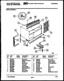CABINET AND INSTALLATION PARTS Diagram and Parts List for AC066N7A1  Frigidaire Air Conditioner