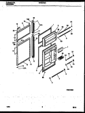 DOOR PARTS Diagram and Parts List for PRT217MCH3  Frigidaire Refrigerator