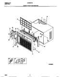 CABINET FRONT AND WRAPPER Diagram and Parts List for GAS228Y2A1  Gibson Air Conditioner