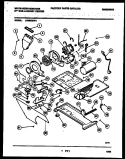 MOTOR AND BLOWER PARTS Diagram and Parts List for LG400SXD1  Frigidaire Washer Dryer Combo