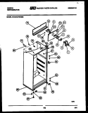 CABINET PARTS Diagram and Parts List for RT12F3WS2B  Gibson Refrigerator