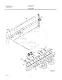BACKGUARD Diagram and Parts List for FEF304PHWY  Frigidaire Range