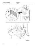 SYSTEM Diagram and Parts List for GDR22CWLF0  Frigidaire Refrigerator