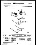 BROILER PARTS Diagram and Parts List for KF350GDD4  Frigidaire Range