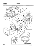 ICE MAKER Diagram and Parts List for FRT15IB3AQ2  Frigidaire Refrigerator
