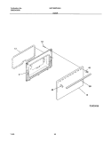 DOOR Diagram and Parts List for MPF300PXWH  Uni Range