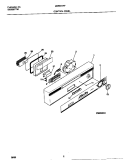 CONTROL PANEL Diagram and Parts List for MDB631RFR0  Frigidaire Dishwasher