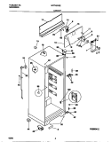 CABINET Diagram and Parts List for MRT16CGEW1  Frigidaire Refrigerator