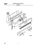 BACKGUARD Diagram and Parts List for FGF367CGSB  Frigidaire Range