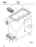 CABINET Diagram and Parts List for MFC05M3BW5  Frigidaire Freezer