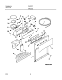 DISPENSER Diagram and Parts List for FRS23KF7AB5  Frigidaire Refrigerator