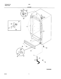 CABINET Diagram and Parts List for FMR10  Electrolux Freezer