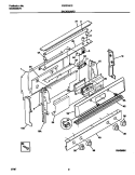 BACKGUARD Diagram and Parts List for FGF374CCTF  Frigidaire Range