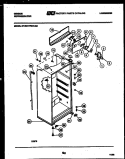 CABINET PARTS Diagram and Parts List for RT17F3WU3A  Gibson Refrigerator