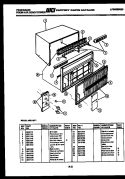 CABINET PARTS Diagram and Parts List for A05LH5F1  Frigidaire Air Conditioner