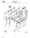 BACKGUARD Diagram and Parts List for WEF322BADC  Frigidaire Range