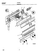 BACKGUARD Diagram and Parts List for GGF356BADB  Gibson Range