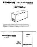 COVER Diagram and Parts List for MFC09M6BW2  Frigidaire Freezer