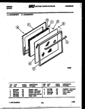 DOOR PARTS Diagram and Parts List for CGC3M3WSTD  Gibson Range