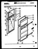 DOOR PARTS Diagram and Parts List for TPK140EN1F  Kelvinator Refrigerator