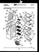 SHELVES AND SUPPORTS Diagram and Parts List for FPCEW24VWPW0  Frigidaire Refrigerator