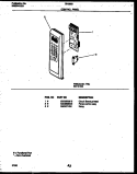 CONTROL PANEL Diagram and Parts List for 56-3863-10-01  Tappan Microwave