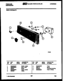 CONSOLE AND CONTROL PARTS Diagram and Parts List for DW1050LA2  Frigidaire Dishwasher