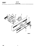 CONTROL PANEL Diagram and Parts List for MDB120RFM2  Frigidaire Dishwasher