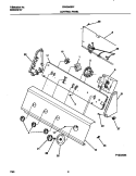 CONTROL PANEL Diagram and Parts List for GWS645RFS1  Gibson Washer