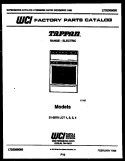 COVER Diagram and Parts List for 31-3978-00-02  Tappan Range