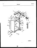 CABINET PARTS Diagram and Parts List for FPES19TSW0  Frigidaire Refrigerator