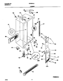 CABINET Diagram and Parts List for MRS26LGJQ1  Frigidaire Refrigerator