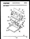 CONSOLE AND CONTROL PARTS Diagram and Parts List for WDE446JBS1  Frigidaire Dryer