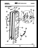 FREEZER DOOR PARTS Diagram and Parts List for FMW240EN3D  Kelvinator Refrigerator