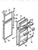 DOOR PARTS Diagram and Parts List for RT19F9WT3A  Gibson Refrigerator