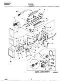ICE MAKER Diagram and Parts List for FRT22RGCB2  Frigidaire Refrigerator